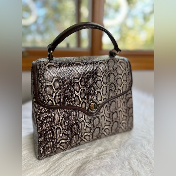 Brahmin Rene Caswell Embossed Leather Satchel NWOT 💼 - Picture 3 of 8